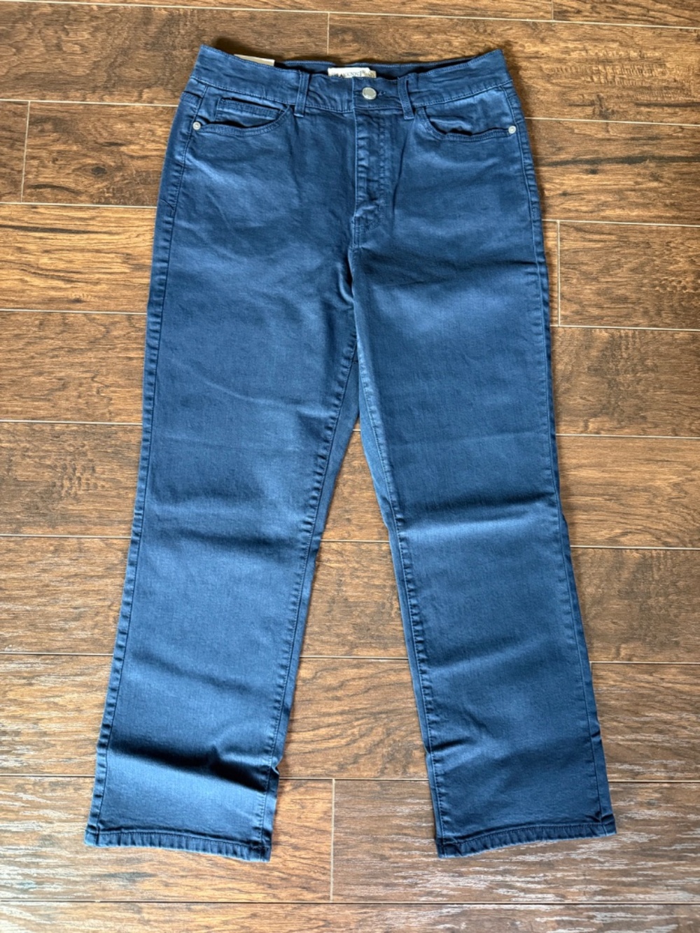 NWT BLANKNYC High Rise Straight Leg Pants Blue Size 10/30 27"